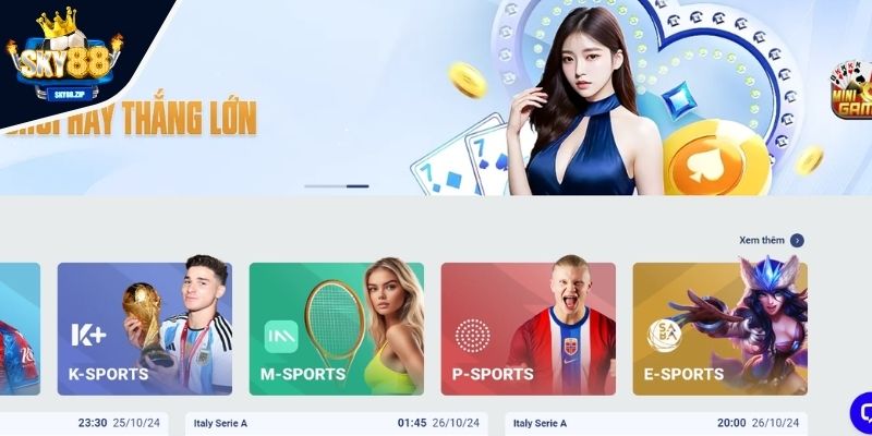 Giới thiệu sảnh Casino online SKY88